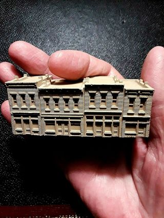 One Dollhouse Size,  Miniature Architectural Model Of Buildings 3 1/4 " X 1 1/2 "
