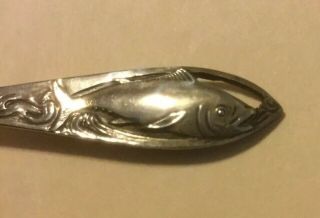 Antique Sterling Silver Souvenir Spoon - Catalina Island - Great Detailed Fish
