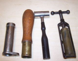 Antique 10 Gauge Shotgun Shell Reloading Tools James Dixon,  Chas Green