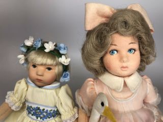 TWO Cloth Dolls - LENCI Aurelia & Kathe Kruse Modell Hanne 4