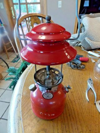 Vintage Coleman 200a Lantern With Top Look
