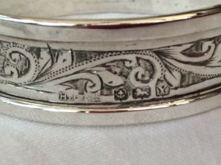 SOLID SILVER NAPKIN RINGS - Henry Griffiths & Sons,  Birmingham,  1946. 5