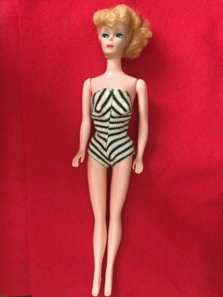 Vtg.  Blonde Barbie Clone Ponytail Doll Unmarked