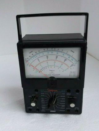 Vintage Simpson 260 Series 6xl Analog Meter Volt Ohm Multi Meter Mid Century