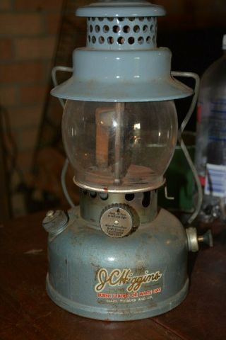 Vintage Jc Higgins Oil Lantern Camping Hunting