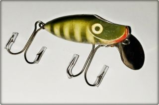 Very Tough Hex Bait Co Actionette Lure Pike,  Silver Scales Ont 1950s