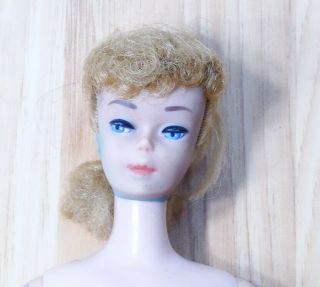 Vintage Ash Blonde Ponytail Barbie Doll