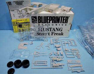 Amt 1966 Mustang Fastback Awb Funny Car Blueprinter Street Freak Unbuilt Kit