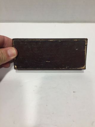 Antique 19th C.  Gold Rush /Civil War Era Balance Scale in Wood Leather Box 6