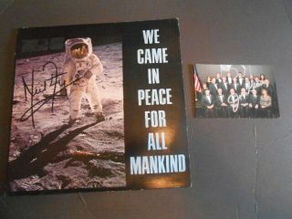 Autographed Nasa Record Set Neil Armstrong Record And John Glenn Photo