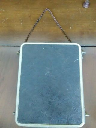 Antique Tri - Fold Mirror To Stand On Dresser Or Hang Up