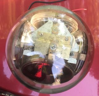 VINTAGE FEDERAL SIGNAL MODEL 175 BEACON RAY LIGHT WITH GLASS DOME See Video 9