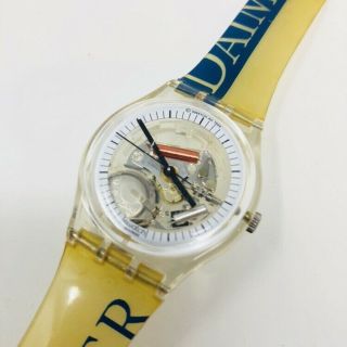 Vintage Swatch Daimler Chrysler Merge Gz157 Special Clear Face