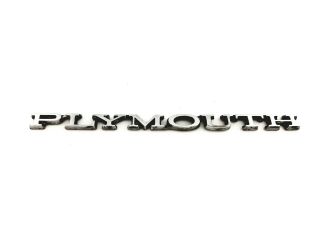 Plymouth Volare Fury Prowler Barracuda Front/ Rear Emblem Badge Logo Oem (1977)