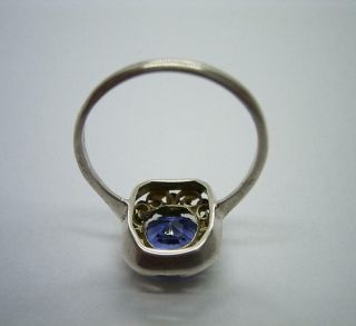ANTIQUE ARTS AND CRAFTS SILVER GOLD SAPPHIRE RING BERNARD INSTONE? RHODA WAGER? 6