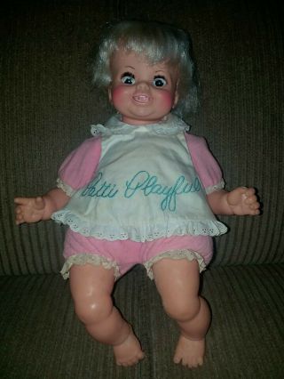 1970 Ideal Patti Playful Doll Outfit Sleepy Eyes Freaky.