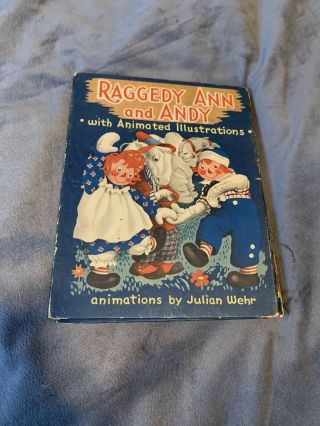 Antique Raggedy Ann And Andy Book 1944 Mechanical Pop Up Book 2