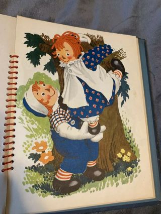 Antique Raggedy Ann And Andy Book 1944 Mechanical Pop Up Book 5