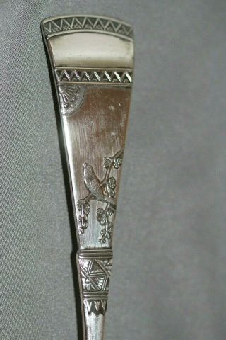 1879 Holmes Booth & Haydens A1 Silverplate Scalloped/Slotted Serving Fruit Spoon 6