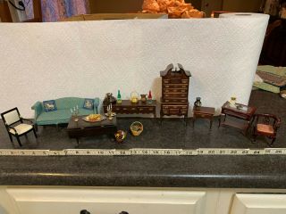 Dollhouse Dining Room And Living Room Set