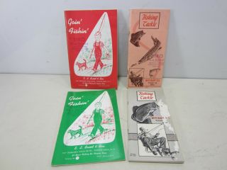 4 Vintage Fishing Catalogs - Netcraft & E.  L.  Sweet & Son