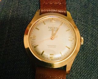 Majex Swiss Gold Plate Automatic Watch Vintage