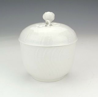 Antique KPM Berlin Porcelain - Blanc De Chine Preserve Pot - Unusual 2