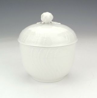 Antique KPM Berlin Porcelain - Blanc De Chine Preserve Pot - Unusual 4