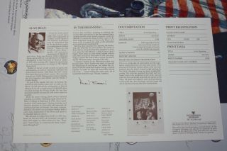 Alan Bean IN THE BEGINNING Hand Signed NASA Apollo Mission 541 OF 1000 3