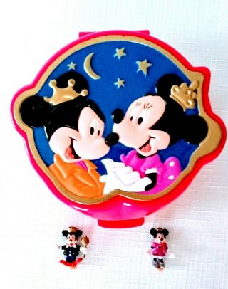 Polly Pocket Disney Minnie & Mickey Mouse Playcase Compact 1995 Vintage