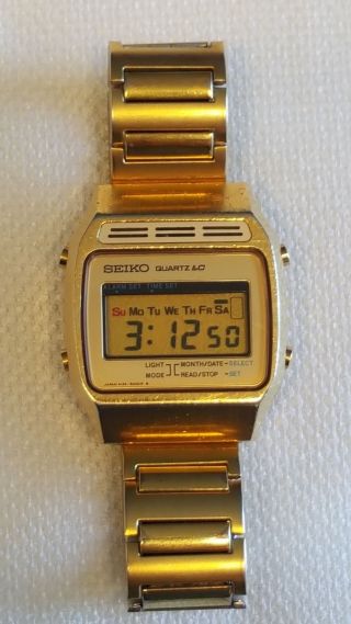 Seiko A133 - 5000r A133 - 5000r Quartz Lc Wristwatch Watch Month Date Alarm 1977