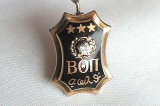 1961 14K Solid Gold Beta Theta Pi Badge & Bracelet 7.  25 