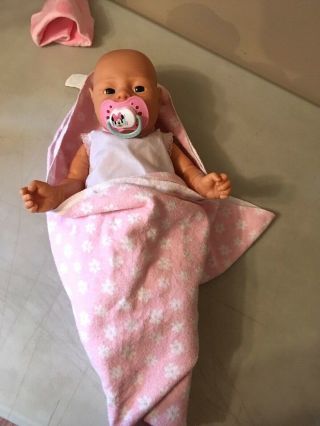 Vintage Anatomically Correct Baby Girl Doll With Pacifier Could Reborn Doll 4