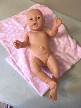 Vintage Anatomically Correct Baby Girl Doll With Pacifier Could Reborn Doll 6