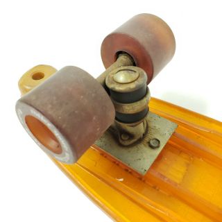 Vintage Orange Transparent Skateboard 21 