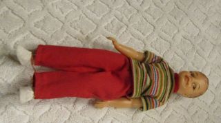 Vintage Ideal 1964 Boy Doll 7.  5 " P - 8 With Clothes & Shoes