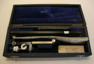 Early 20th Century Cased Planimeter Made By Allbrit