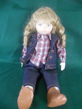Pauline Bjonness - Jacobsen Fabric Cowgirl Doll 21 Inch