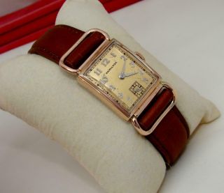 1934 Hamilton 17 Jewels Grade 980 Mechanical Men Wrist Watch U.  S.  A Made Running