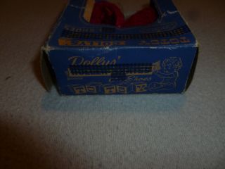 BOXED TOTSY DOLLYS DOLL VINTAGE SHOES RED KNIT MFG CO 2