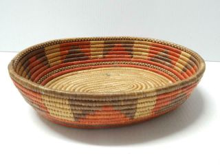 Antique / Vintage Eastern Eskimo Indian Basket Coiled Sea Grass
