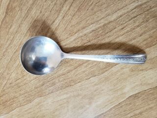 Vintage 6 1/2 " Wallace Brothers Silver Plate Aa Gravy Spoon Ladle