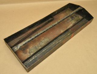Vintage Metal Tool Box Tray Tote Divided Box Handle Caddy Salvage Industrial