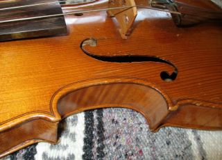 Rare Fine Old Antique 20s Vintage Mittenwald Germany Export 4/4 Violin Gd Player 5
