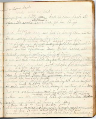 11 Handwritten Diaries Yarger Family Lancaster Illinois Births Deaths 1907 - 1948 6