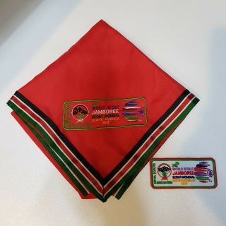 Rare 24th World Scout Jamboree 2019 Kenya Contingent Uniform Neckerchief & Patch