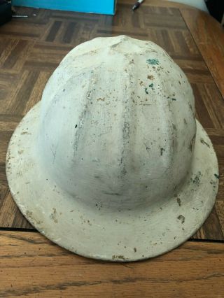Vintage Bf Mcdonald Aluminum Hard Hat Helmet Us Patent 217714 Antique Work