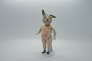 Antique Germany Porcelain Bisque Doll With Animal Head Rabbit