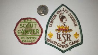 Bsa Scout Camper Clinton Valley Council Wood Creek Camp Patches Llsr