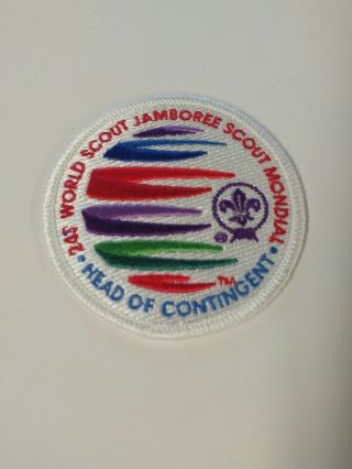 2019 24th World Scout Jamboree White Border Head Of Contingent